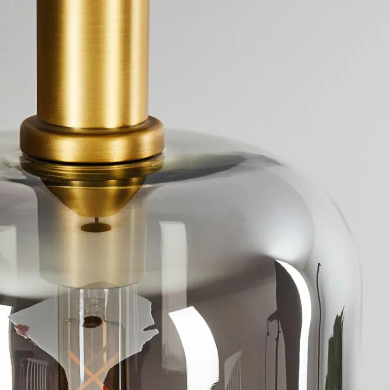 Suspension Maliali Gris, Laiton, 1 lumière