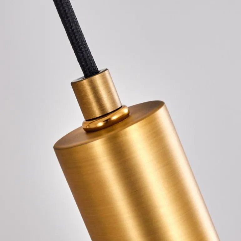 Suspension Maliali Laiton, Noir, 3 lumières