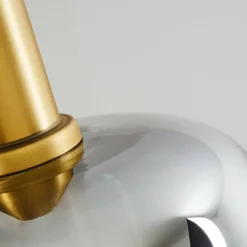 Suspension Maliali Or, Laiton, Noir, 5 lumières