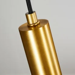 Suspension Maliali Or, Laiton, Noir, 5 lumières