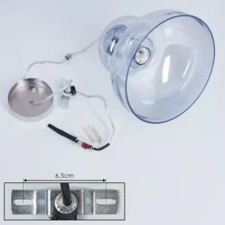 Suspension Malvaglia Chrome, 1 lumière