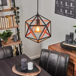 Suspension Mamonal Noir, 1 lumière