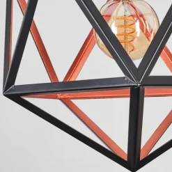 Suspension Mamonal Noir, 1 lumière