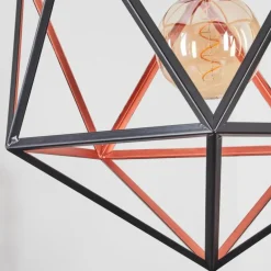 Suspension Mamonal Noir, 1 lumière