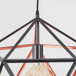 Suspension Mamonal Noir, 1 lumière