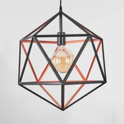 Suspension Mamonal Noir, 1 lumière