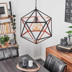 Suspension Mamonal Noir, 1 lumière