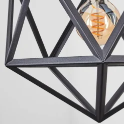 Suspension Mamonal Noir, 1 lumière
