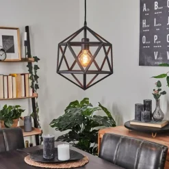 Suspension Mamonal Noir, 1 lumière