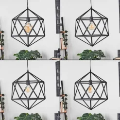 Suspension Mamonal Noir, 1 lumière