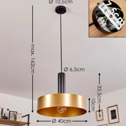 Suspension Manaus Noir, 1 lumière