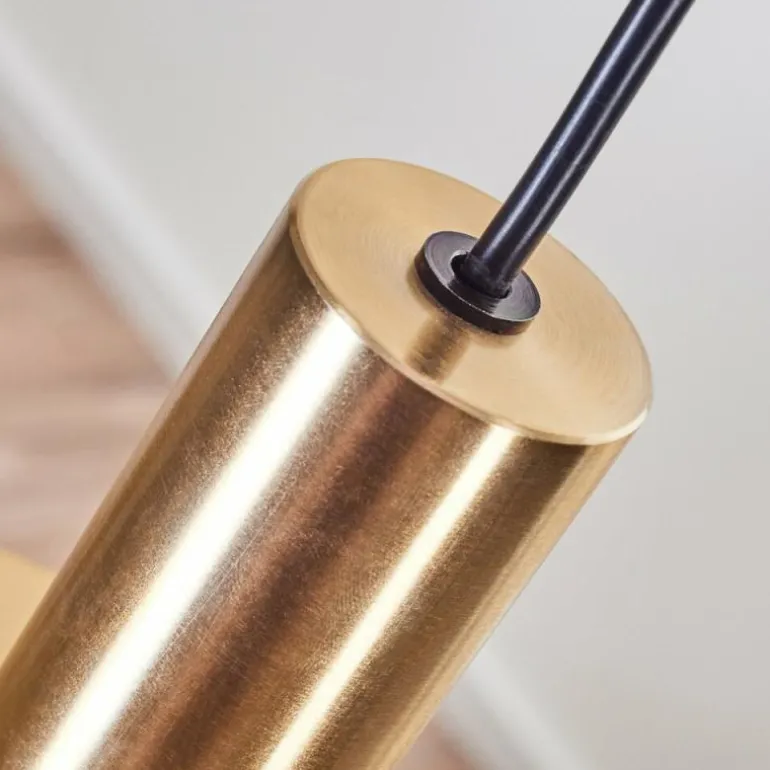 Suspension Mano Laiton, Noir, 1 lumière