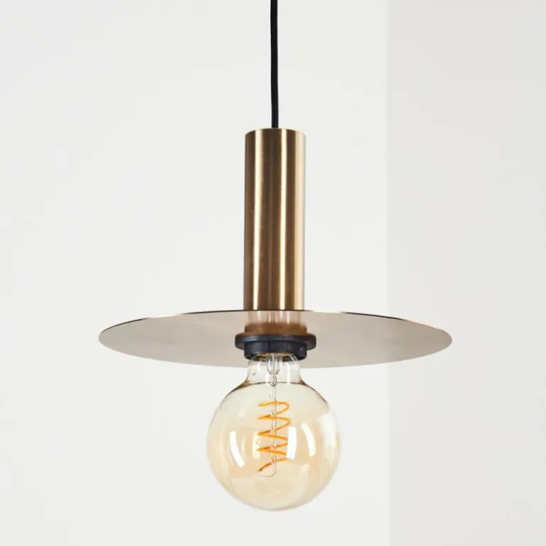 Suspension Mano Laiton, Noir, 1 lumière