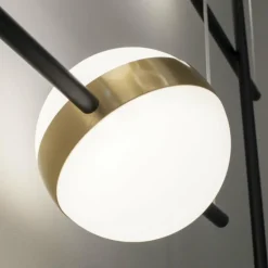 Suspension Mantra CUBA LED Or, Noir, 1 lumière