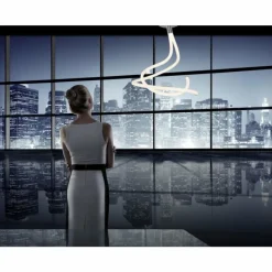 Suspension Mantra NUR LINE LED Chrome, Blanc, 1 lumière