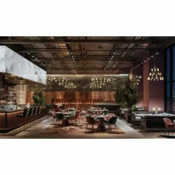 Suspension Mantra SHELL LED Or, 14 lumières