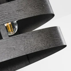 Suspension Maracoa Noir, 4 lumières