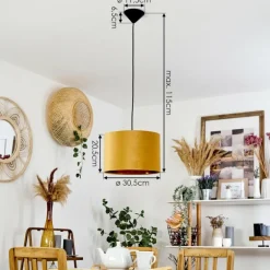 Suspension Maripi Noir, 1 lumière