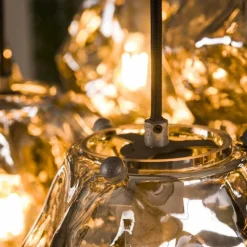 Suspension Marore Argent Oxydé, 7 lumières