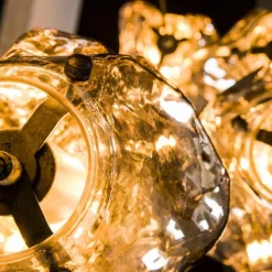 Suspension Marore Argent Oxydé, 5 lumières