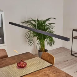 Suspension Mattawan LED Noir, 1 lumière