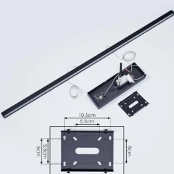 Suspension Mattawan LED Noir, 1 lumière
