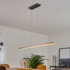 Suspension Mattawan LED Nickel mat, 1 lumière