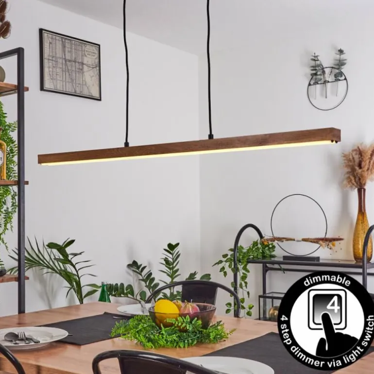 Suspension Maumela LED Noir, 1 lumière