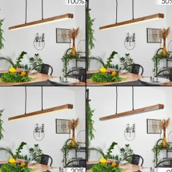 Suspension Maumela LED Noir, 1 lumière