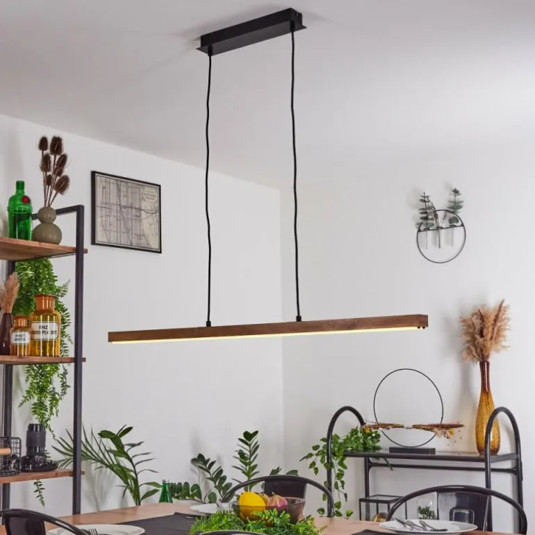 Suspension Maumela LED Noir, 1 lumière