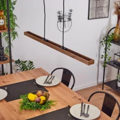 Suspension Maumela LED Noir, 1 lumière