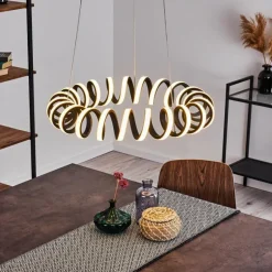 Suspension Maziwa LED Noir, Blanc, 1 lumière