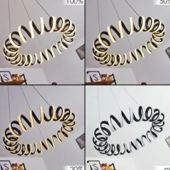 Suspension Maziwa LED Noir, Blanc, 1 lumière