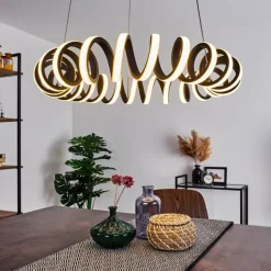 Suspension Maziwa LED Noir, Blanc, 1 lumière