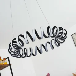 Suspension Maziwa LED Noir, Blanc, 1 lumière