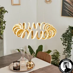 Suspension Maziwa LED Or, 1 lumière