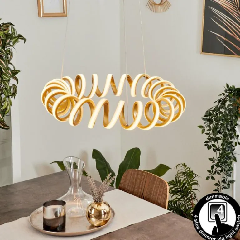 Suspension Maziwa LED Or, 1 lumière