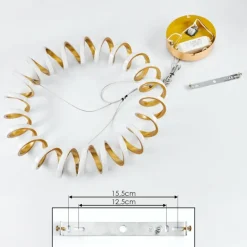 Suspension Maziwa LED Or, 1 lumière