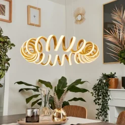 Suspension Maziwa LED Or, 1 lumière