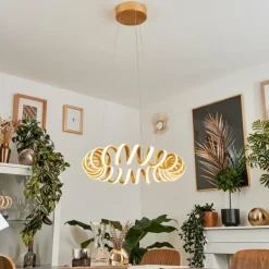 Suspension Maziwa LED Or, 1 lumière