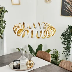 Suspension Maziwa LED Or, 1 lumière