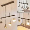 Suspension Medolden Brun, Nickel mat, 4 lumières