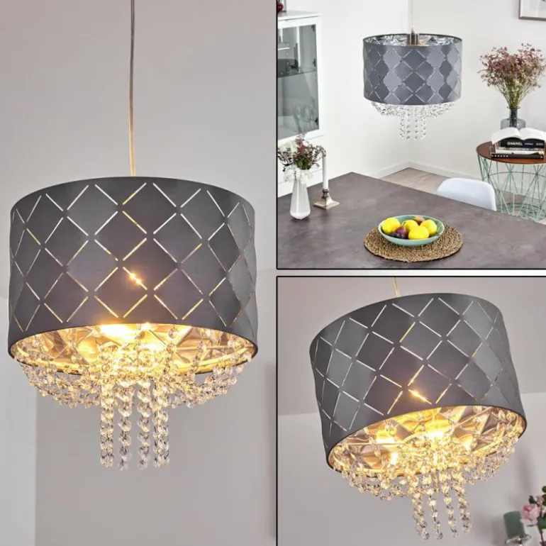 Suspension Meldal Nickel mat, 1 lumière