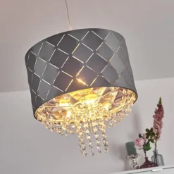 Suspension Meldal Nickel mat, 1 lumière