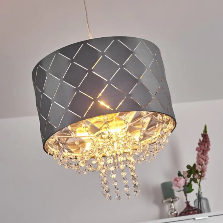 Suspension Meldal Nickel mat, 1 lumière