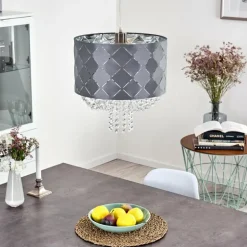 Suspension Meldal Nickel mat, 1 lumière