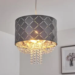 Suspension Meldal Nickel mat, 1 lumière