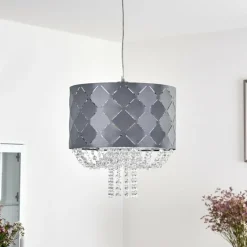 Suspension Meldal Nickel mat, 1 lumière