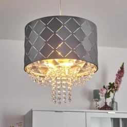 Suspension Meldal Nickel mat, 1 lumière