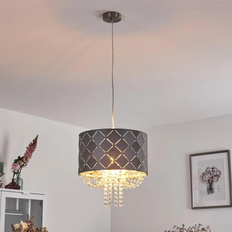 Suspension Meldal Nickel mat, 1 lumière